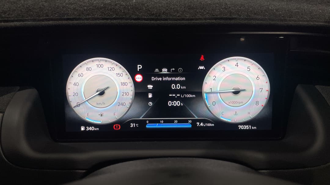 2021 Hyundai Tucson Elite N Line (AWD), Automatic, 70351 km, Odometer View