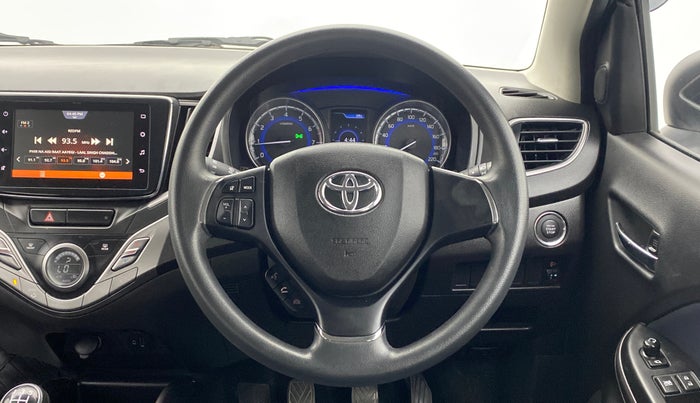 2021 Toyota Glanza G MT PETROL, Petrol, Manual, 10,873 km, Steering Wheel Close Up
