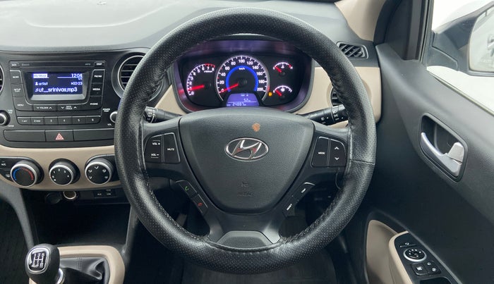 2016 Hyundai Grand i10 SPORTZ 1.2 KAPPA VTVT, Petrol, Manual, 24,887 km, Steering Wheel Close Up