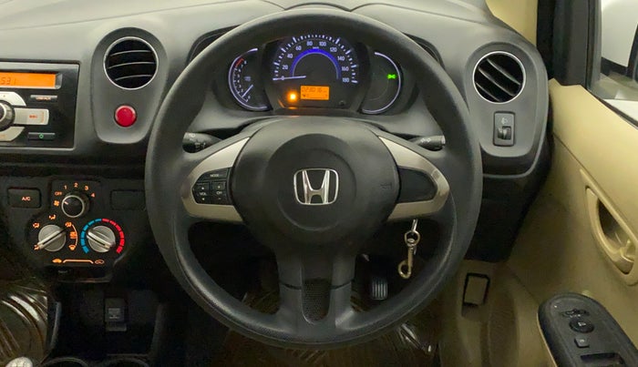 2015 Honda Amaze 1.2L I-VTEC S, Petrol, Manual, 23,016 km, Steering Wheel Close Up