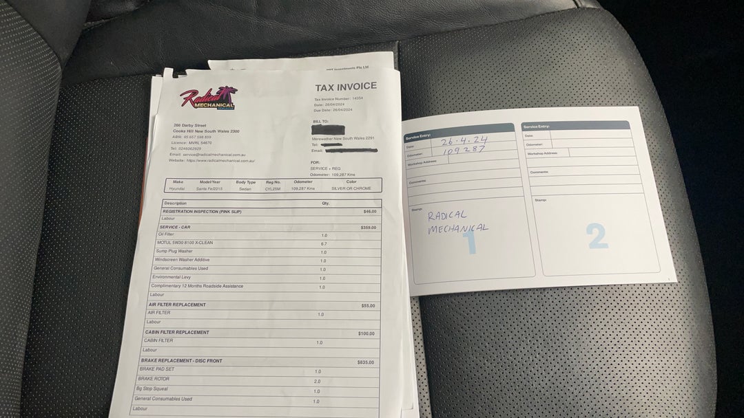 2015 Hyundai Santa Fe Highlander Crdi (4x4), Automatic, 109585 km, Service History