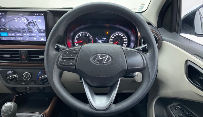 2021 Hyundai AURA S 1.2 CNG, CNG, Manual, 23,375 km, Steering Wheel Close Up