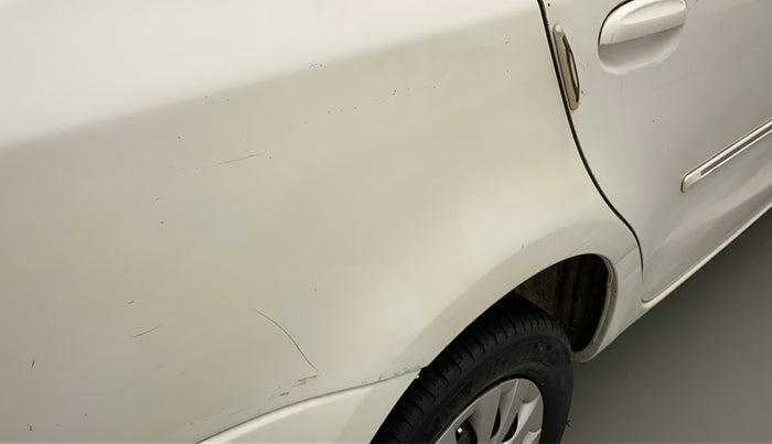 2011 Toyota Etios G, Petrol, Manual, 88,478 km, Right quarter panel - Slightly dented