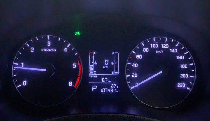 2018 Hyundai Creta SX AT 1.6 DIESEL, Diesel, Automatic, 1,07,583 km, Odometer Image