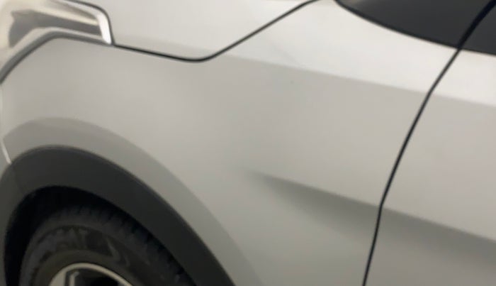2018 Hyundai Creta SX AT 1.6 DIESEL, Diesel, Automatic, 1,07,583 km, Left fender - Slightly dented