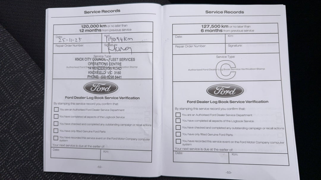 2020 Ford Ranger Xls 3.2 (4x4), Automatic, 120009 km, Service History