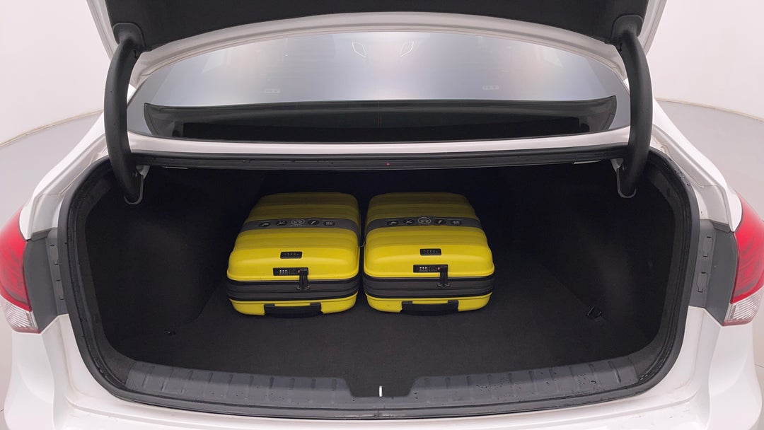 Boot Inside View with Luggage