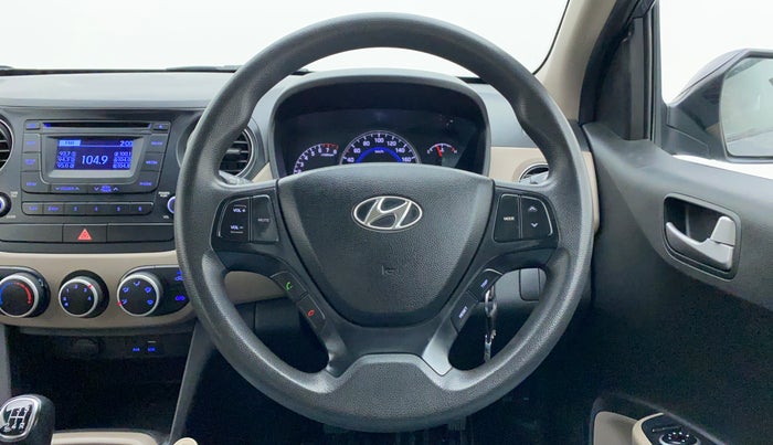 2015 Hyundai Grand i10 SPORTZ 1.2 KAPPA VTVT, Petrol, Manual, 54,746 km, Steering Wheel Close Up