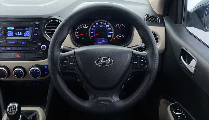 2016 Hyundai Grand i10 SPORTZ 1.2 KAPPA VTVT, Petrol, Manual, 54,043 km, Steering Wheel Close Up