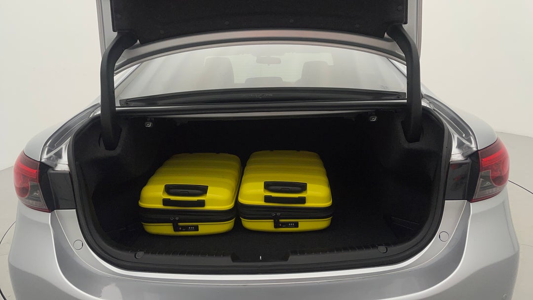 Boot Inside View with Luggage