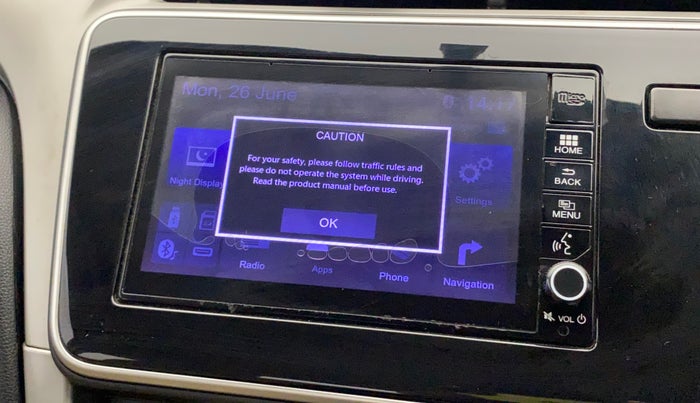 2017 Honda City 1.5L I-VTEC V MT, Petrol, Manual, 91,841 km, Infotainment system - Touch screen not working