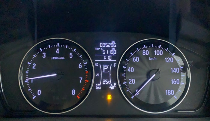 2018 Honda Amaze 1.2 V CVT I VTEC, Petrol, Automatic, 35,394 km, Odometer Image