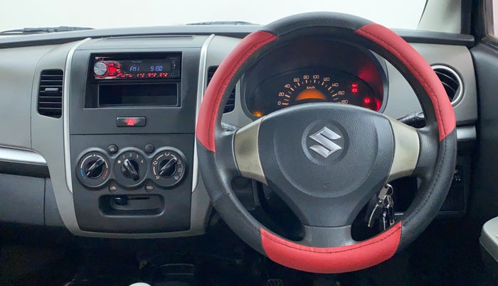 2011 Maruti Wagon R 1.0 LXI, Petrol, Manual, 87,356 km, Steering Wheel Close-up