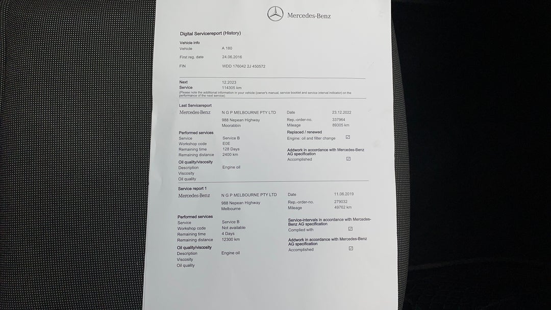 2016 Mercedes-benz A180 A180, Automatic, 107098 km, Service History