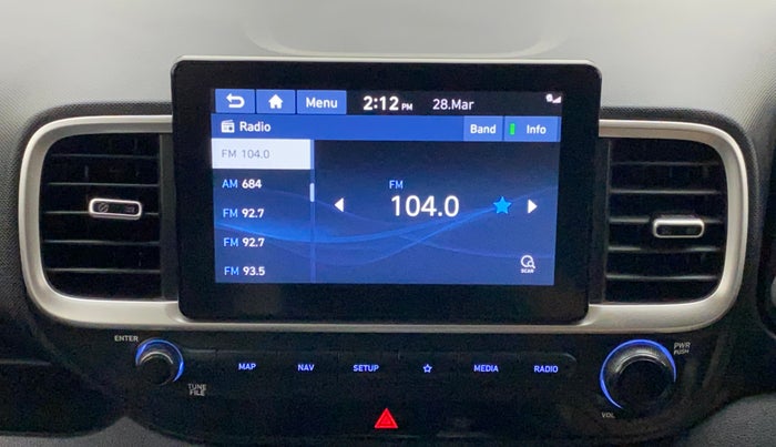 2019 Hyundai VENUE SX PLUS 1.0 TURBO DCT, Petrol, Automatic, 72,579 km, Infotainment System