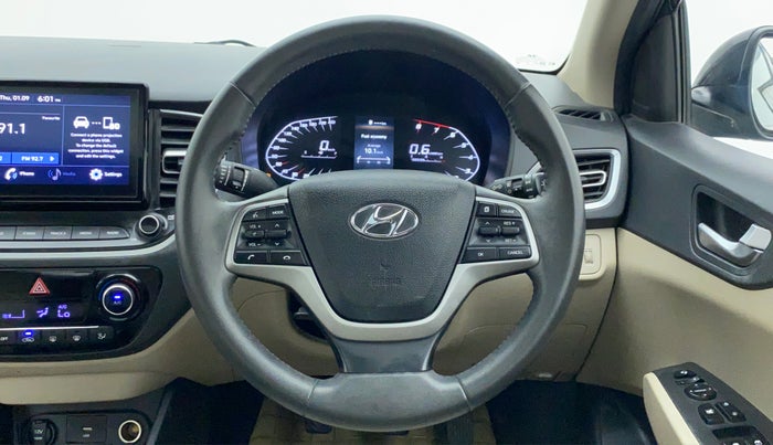 2021 Hyundai Verna SX PETROL MT, Petrol, Manual, 22,228 km, Steering Wheel Close Up