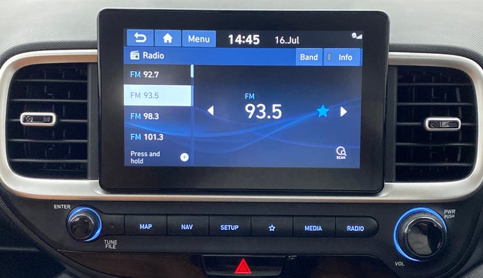 2019 Hyundai VENUE 1.0 TURBO GDI SX+ AT, Petrol, Automatic, 19,031 km, Infotainment System