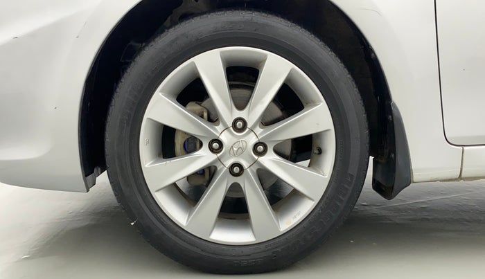 2013 Hyundai Verna FLUIDIC 1.6 VTVT SX OPT AT, Petrol, Automatic, 56,110 km, Left Front Wheel