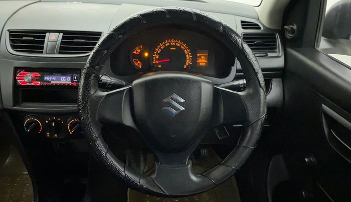 2012 Maruti Swift LXI, Petrol, Manual, 1,07,112 km, Steering Wheel Close Up