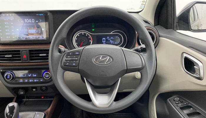 2022 Hyundai AURA SX+ AT, Petrol, Automatic, 1,018 km, Steering Wheel Close Up