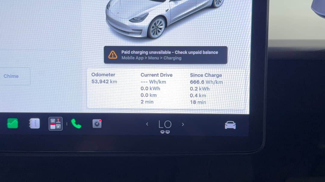 2021 Tesla Model 3 Standard Range Plus RWD, Automatic, 53942 km, Odometer View