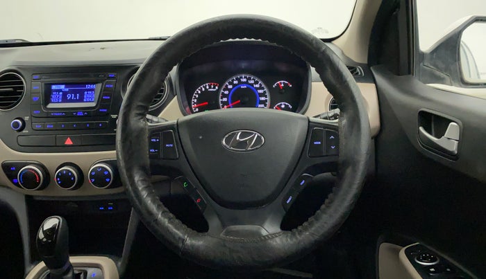 2016 Hyundai Grand i10 ASTA (O) AT 1.2 KAPPA VTVT, Petrol, Automatic, 35,599 km, Steering Wheel Close Up