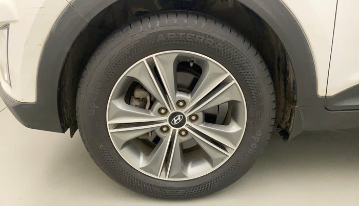2017 Hyundai Creta SX PLUS AT 1.6 PETROL, Petrol, Automatic, 57,677 km, Left Front Wheel