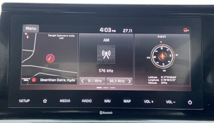 2019 KIA SELTOS HTX 1.5 PETROL, Petrol, Manual, 95,444 km, Touchscreen Infotainment System