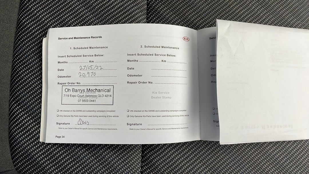 2020 Kia Seltos S (fwd) With Safety Pack, Automatic, 23018 km, Service History