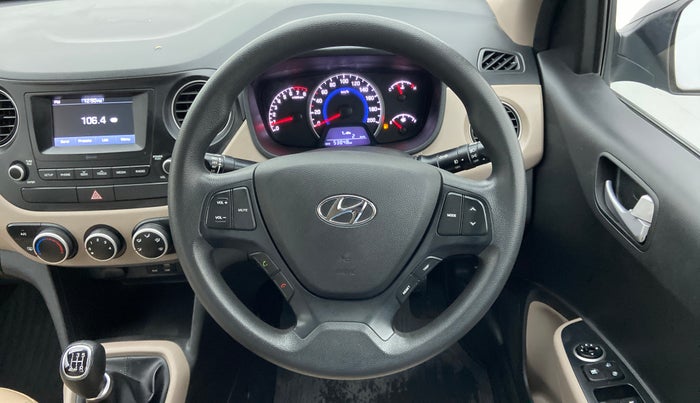 2017 Hyundai Grand i10 SPORTZ 1.2 KAPPA VTVT, Petrol, Manual, 53,848 km, Steering Wheel Close Up