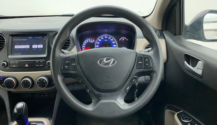 2017 Hyundai Grand i10 SPORTZ (O) AT 1.2 KAPPA VTVT, Petrol, Automatic, 33,077 km, Steering Wheel Close Up