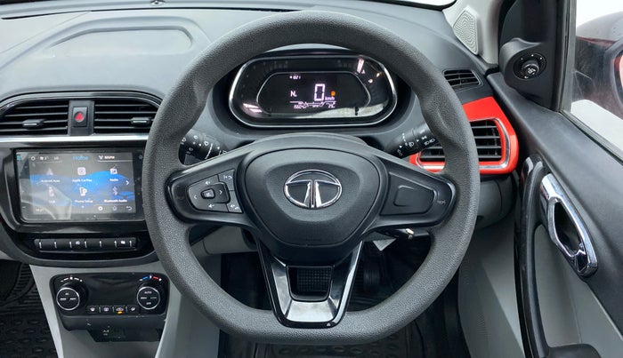 2020 Tata Tiago XZA PLUS DUAL TONE PETROL, Petrol, Automatic, 15,604 km, Steering Wheel Close Up