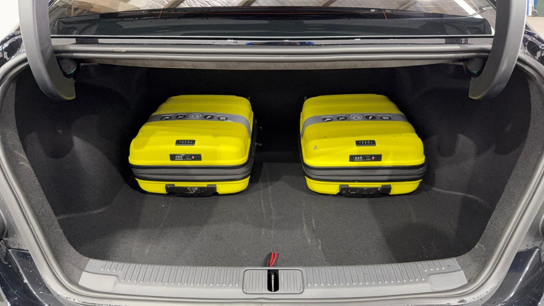 Boot Inside View with Luggage