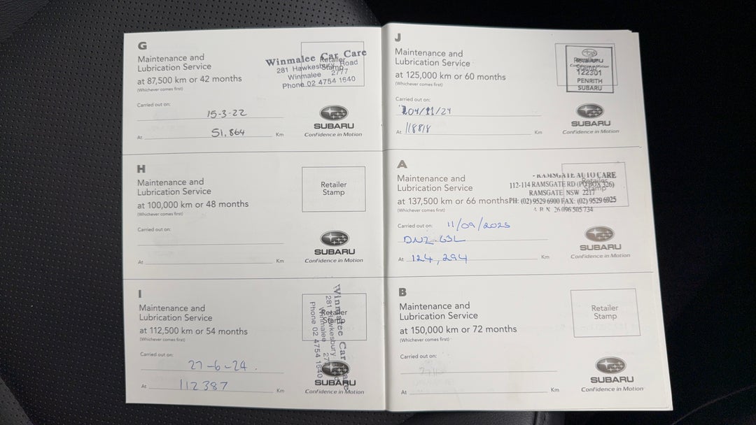 2017 Subaru WRX Premium (AWD), Manual, 127058 km, Service History