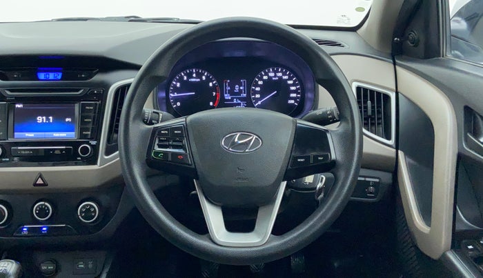 2016 Hyundai Creta BASE 1.6 PETROL, Petrol, Manual, 1,15,873 km, Steering Wheel Close Up