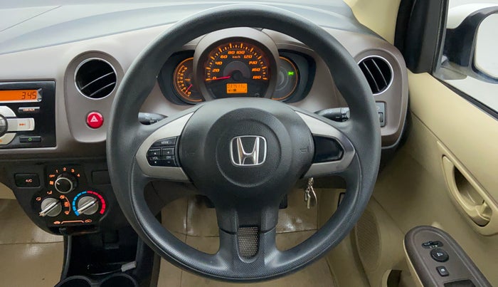 2014 Honda Amaze 1.2 SMT I VTEC, Petrol, Manual, 37,511 km, Steering Wheel Close Up