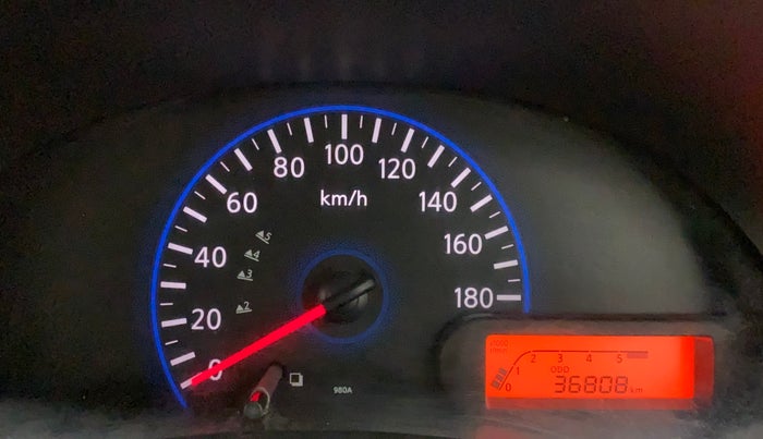 2016 Datsun Go Plus A, Petrol, Manual, 36,808 km, Odometer Image