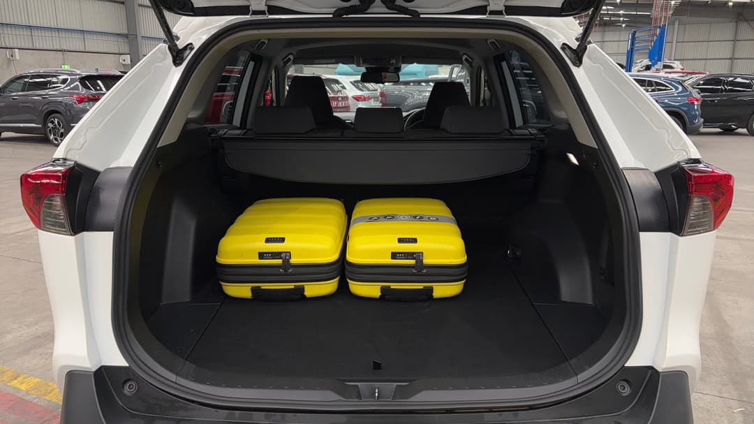 2024 Toyota RAV4 Gxl (AWD) Hybrid, Automatic, 9367 km, Boot Inside View with Luggage
