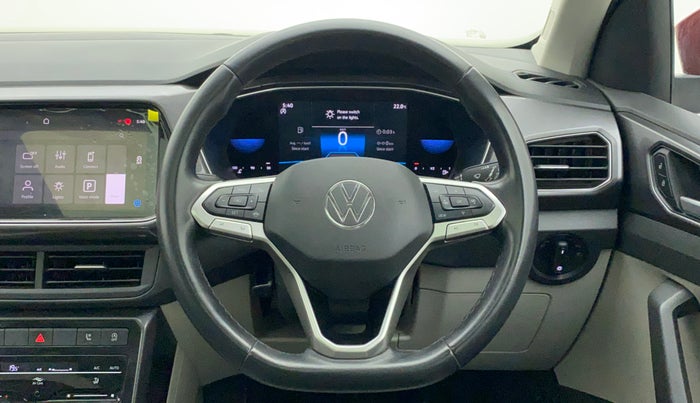 2022 Volkswagen TAIGUN TOPLINE 1.0 TSI MT, Petrol, Manual, 14,449 km, Steering Wheel Close Up