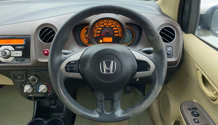 2013 Honda Amaze 1.2 SMT I VTEC, Petrol, Manual, 89,718 km, Steering Wheel Close Up
