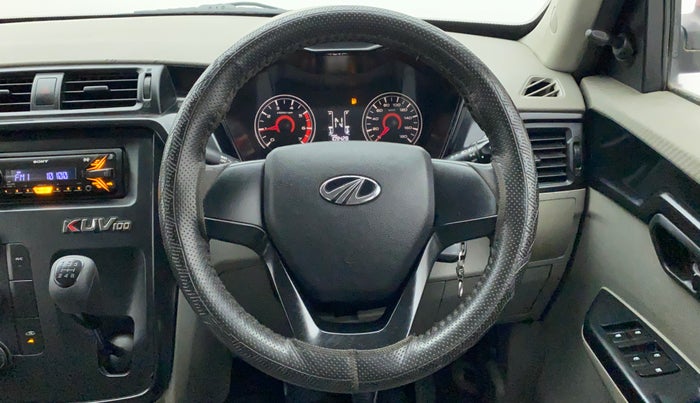 2016 Mahindra Kuv100 K4 D 6 STR, Diesel, Manual, 1,09,428 km, Steering Wheel Close Up