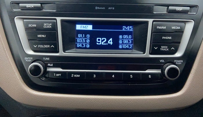 2016 Hyundai Elite i20 MAGNA 1.2, Petrol, Manual, 1,17,516 km, Infotainment System