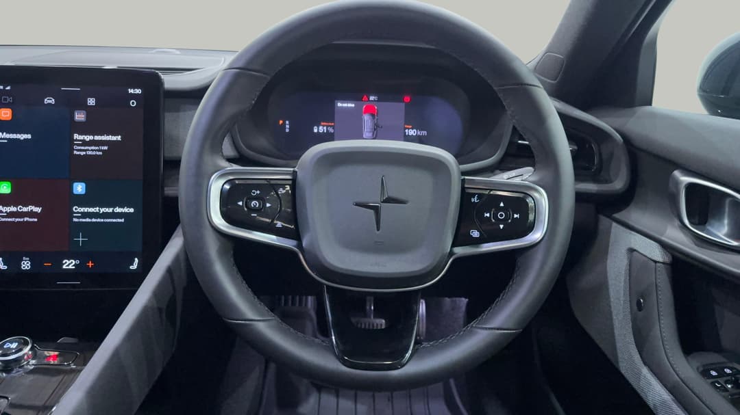 2023 Polestar 2 Long Range Dual Motor 78kwh, Automatic, 15111 km, Steering Wheel Close-up