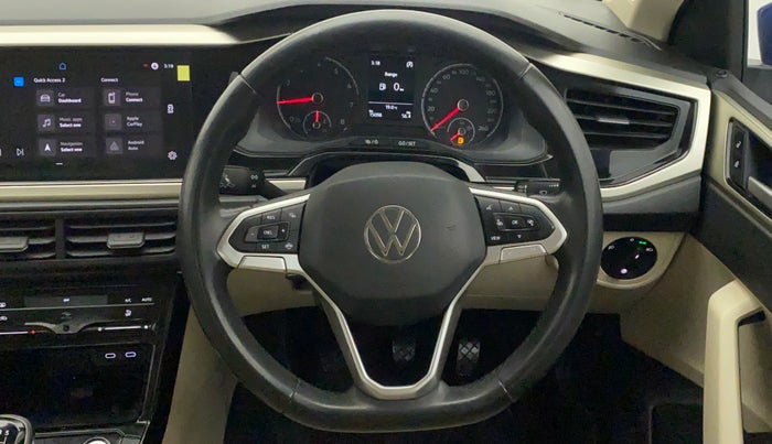 2022 Volkswagen VIRTUS HIGHLINE TSI 1.0 MT, Petrol, Manual, 15,098 km, Steering Wheel Close Up