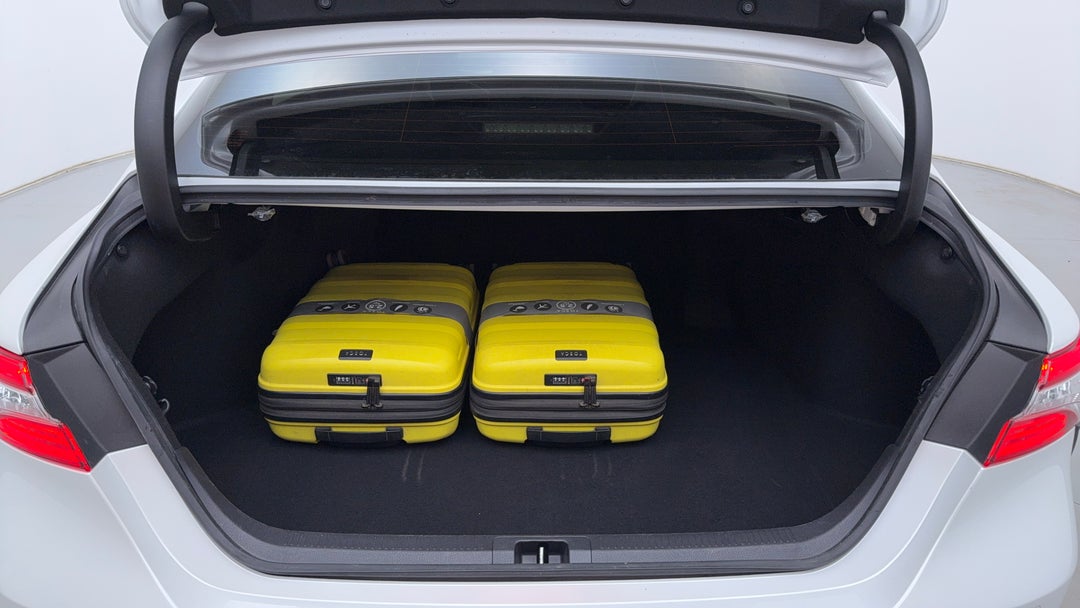 Boot Inside View with Luggage