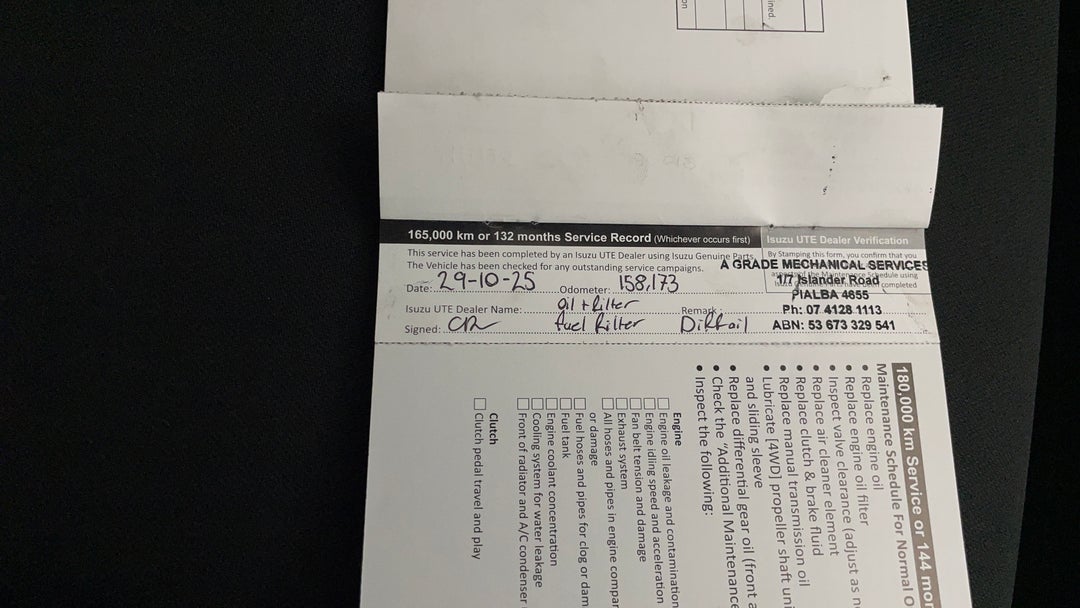 2018 Isuzu D-MAX Sx (4x2), Manual, 159735 km, Service History