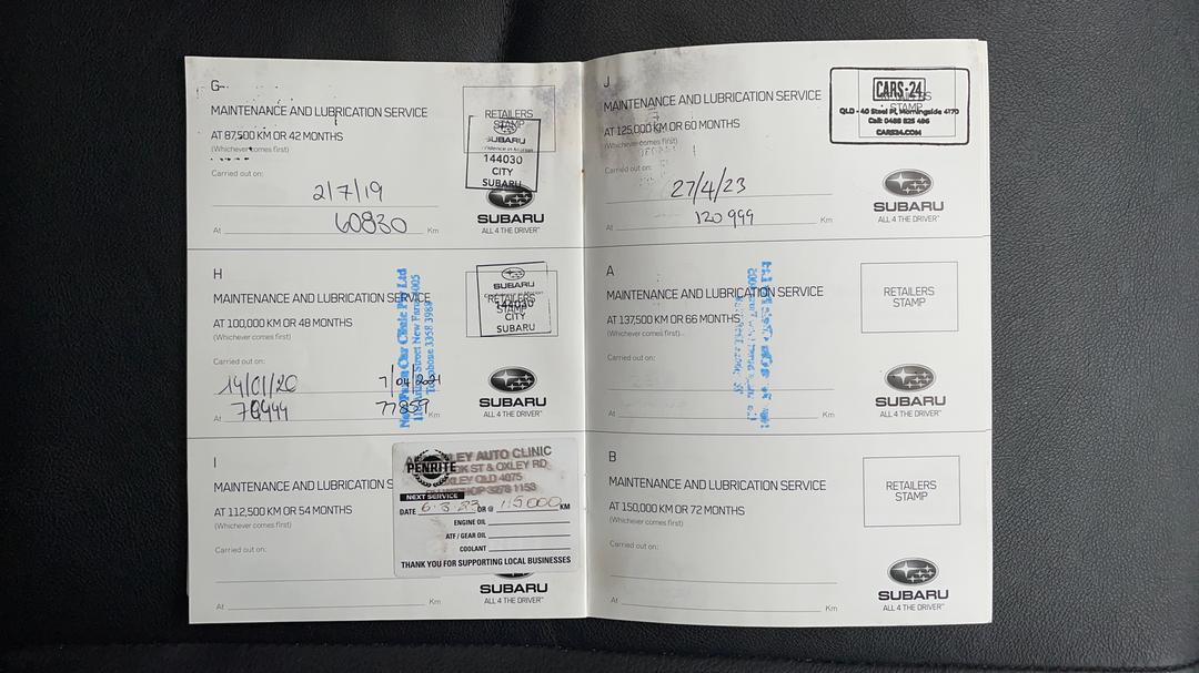 2013 Subaru XV 2.0i-s, Automatic, 120999 km, Service History