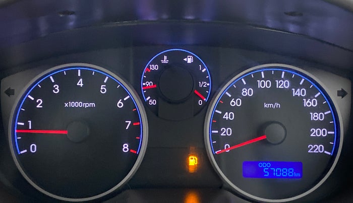 2011 Hyundai i20 MAGNA (O) 1.2, Petrol, Manual, 57,087 km, Odometer Image