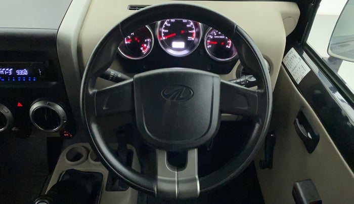 2017 Mahindra Thar CRDE 4X4 BS IV, Diesel, Manual, 10,574 km, Steering Wheel Close Up