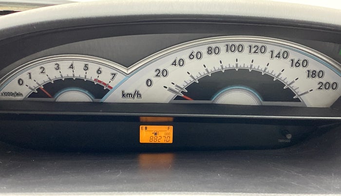 2011 Toyota Etios V, Petrol, Manual, 88,306 km, Odometer Image